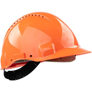 G3000D Vented Short-Peak Slip-Ratchet Safety Helmet