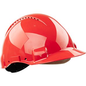 G3000D Vented Short-Peak Slip-Ratchet Safety Helmet