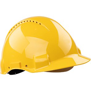 G3000D Vented Short-Peak Slip-Ratchet Safety Helmet