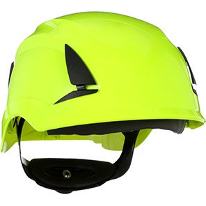 SecureFit X5514NVE-CE Hi-Vis Unvented Wheel-Ratchet Safety Helmet