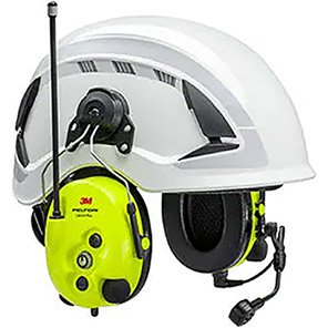 3M PELTOR LiteCom Plus Hi-Vis Helmet-Mounted Two-Way Radio Ear Defenders