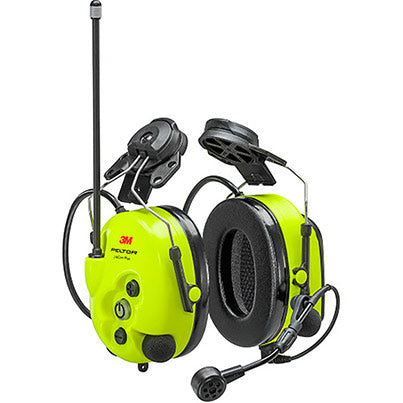 3M PELTOR LiteCom Plus Hi-Vis Helmet-Mounted Two-Way Radio Ear Defenders