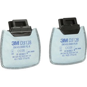 M Secure Click D3128 P2 R Particulate and Nuisance Odour Filters (Pack of Two)