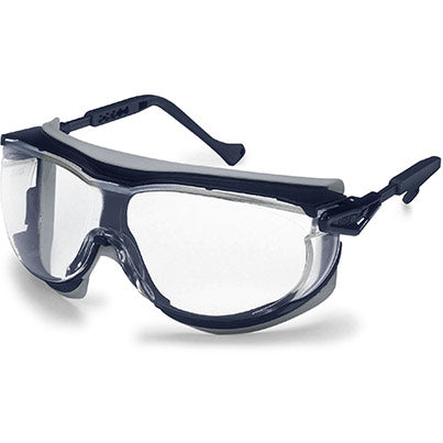 uvex Skyguard NT Blue/Grey Clear-Lens Safety Glasses