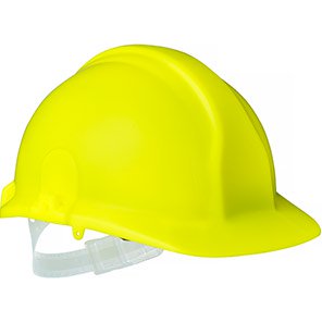 Champion Plus Hi-Vis Unvented Slip-Ratchet Safety Helmet
