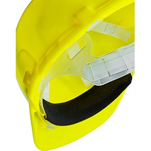Champion Plus Hi-Vis Unvented Slip-Ratchet Safety Helmet