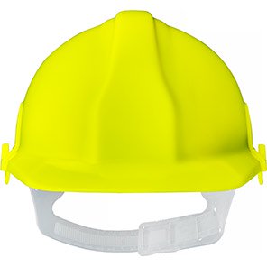 Champion Plus Hi-Vis Unvented Slip-Ratchet Safety Helmet