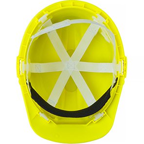 Champion Plus Hi-Vis Unvented Slip-Ratchet Safety Helmet