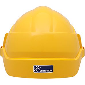 Vision Plus Unvented Reduced-Peak Wheel-Ratchet Safety Helmet