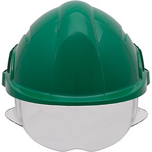 Vision Plus Unvented Reduced-Peak Wheel-Ratchet Safety Helmet
