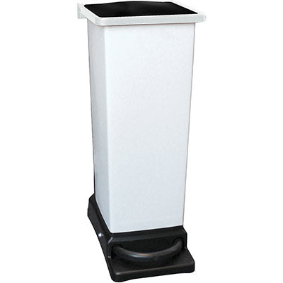 White/Black 20L Flame-Retardant Bin Bag Holder