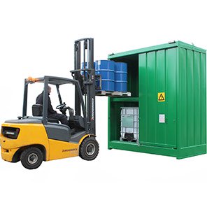 Empteezy 16-Drum/Four-IBC Bunded Chemical Storage Container
