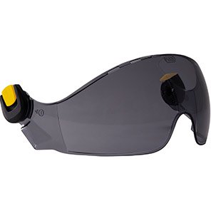 VIZIR SHADOW Helmet-Mounted Safety Glasses with Grey Lens