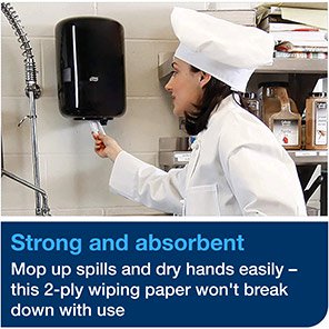 M2 Centrefeed Wiping Paper Plus Roll (Case of 6)