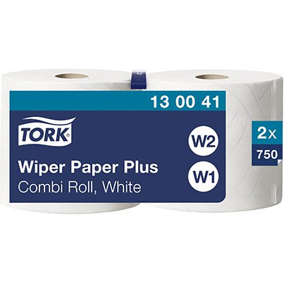 W2 Combi Wiping Paper Plus Towel Roll 255m (Case of 2)