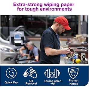 Combi Industrial Heavy-Duty Wiping Paper Towel Roll 119m (Case of 2)