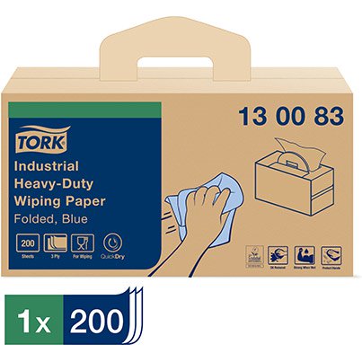 W7 Folded Industrial Heavy-Duty Paper Towels in Handy-Box