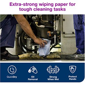 W4 Industrial Heavy-Duty Wiping Paper Towel Pack (Case of 5)