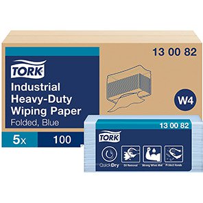 W4 Industrial Heavy-Duty Wiping Paper Towel Pack (Case of 5)