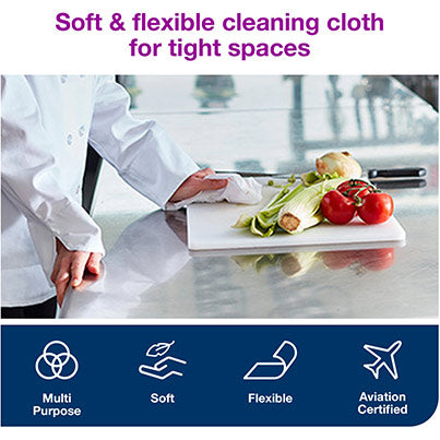 W8 Folded Cleaning Cloths Pack (Case of 8)