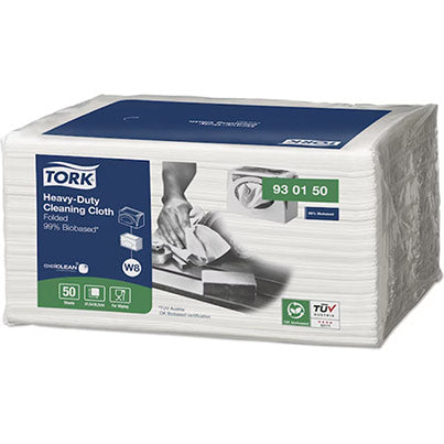 W8 99% Biobased Heavy-Duty Cleaning Cloth Pack (Pack of 8)
