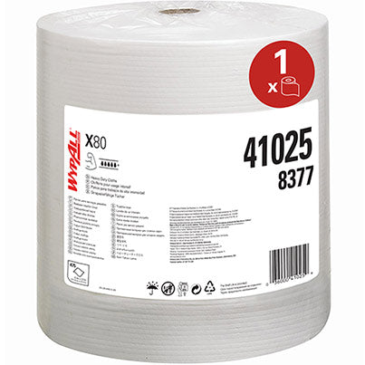 WypAll X80 Power Clean 8347 Cleaning Cloths Roll 160m
