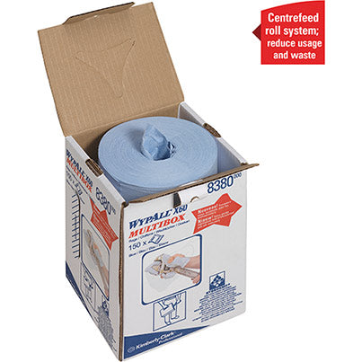 WypAll X60 General Clean 8380 Centrefeed Cloth Roll 36m
