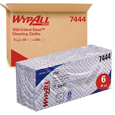 WypAll X50 7443  Cleaning Cloths Pack (Box of 6)