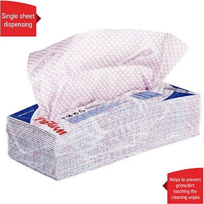 Kimberly-Clark WypAll X50 7444 Cleaning Cloths Pack (Box of 6)
