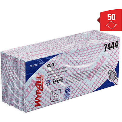 WypAll X50 7443  Cleaning Cloths Pack (Box of 6)