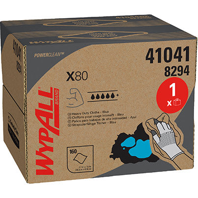 WypAll X80 Power Clean 8294 Cleaning Cloths in BRAG Box