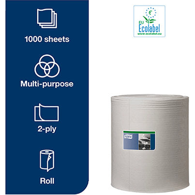 W1 Heavy-Duty Wiping Paper Towel Roll 340m