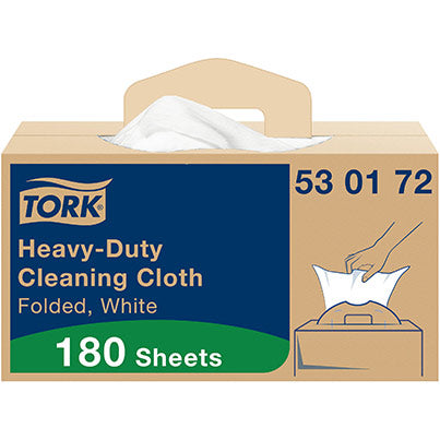 W7 Folded Heavy-Duty Cleaning Cloths Roll in Handy-Box 64m