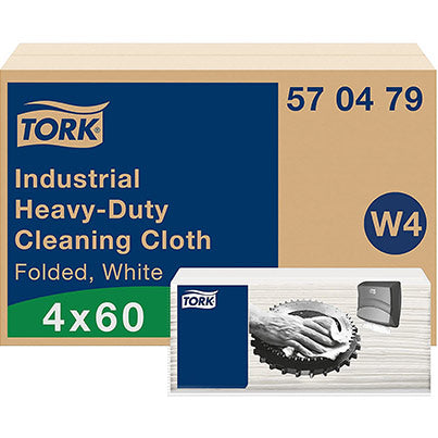 W4 Folded Industrial Heavy-Duty Cleaning Cloths Pack (Box of 4)