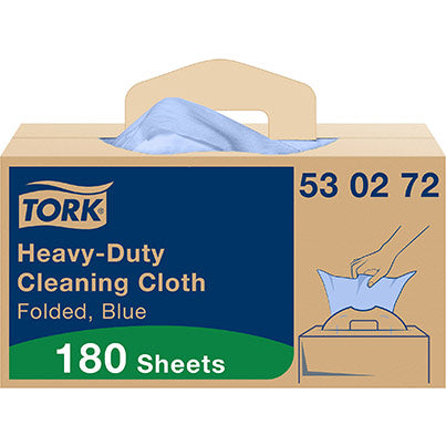 W7 Folded Heavy-Duty Cleaning Cloths Roll in Handy-Box 69m