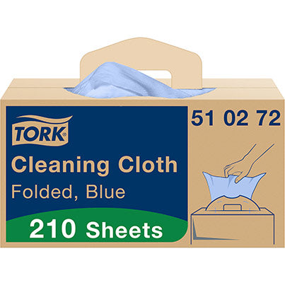Tork W7 Folded Cleaning Cloths Roll in Handy-Box 80m
