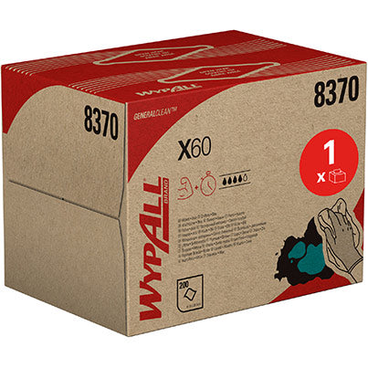 WypAll X60 General Clean 8370  Paper Towels in BRAG Box