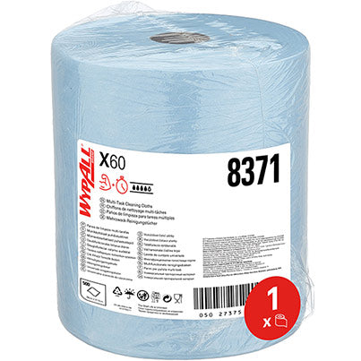 WypAll X60 General Clean 8371 Cleaning Cloths Roll 190m