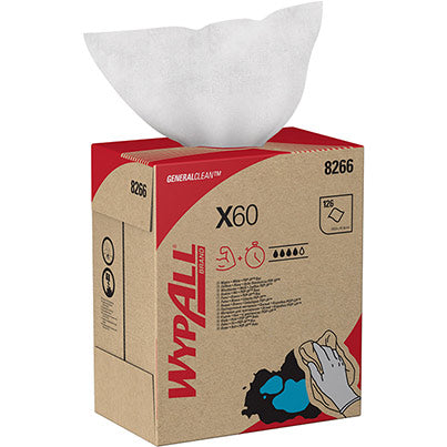 WypAll X60 General Clean 8266 Paper Towels in POP-UP Box