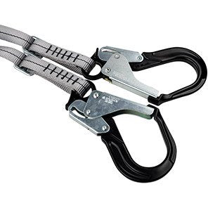 Adjustable Twin Energy-Absorbing Fall Arrest Lanyard