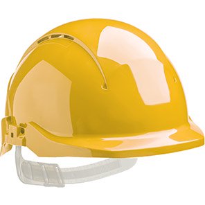 Concept Vented Reduced-Peak Slip-Ratchet Safety Helmet