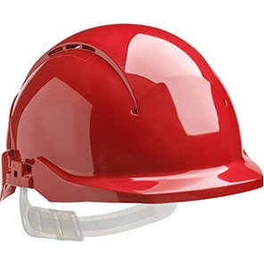 Concept Vented Reduced-Peak Slip-Ratchet Safety Helmet