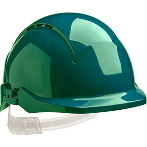 Concept Vented Reduced-Peak Slip-Ratchet Safety Helmet
