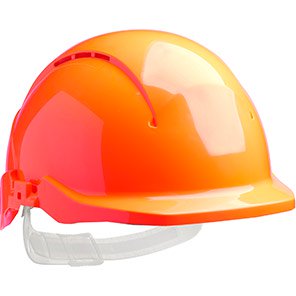 Concept Vented Reduced-Peak Slip-Ratchet Safety Helmet