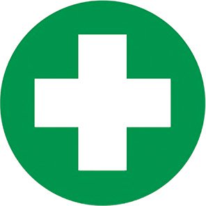 First Aid Safety Helmet Sticker