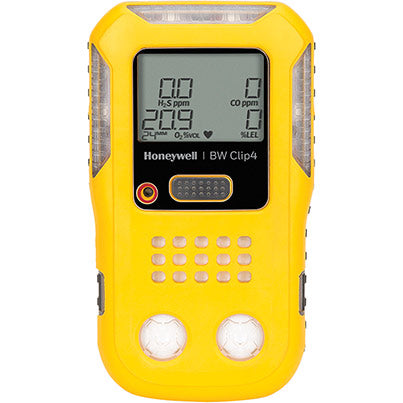 Honeywell BW Clip4 Two-Year Multi-Gas Detector (O2, CO, H2S, % LEL)