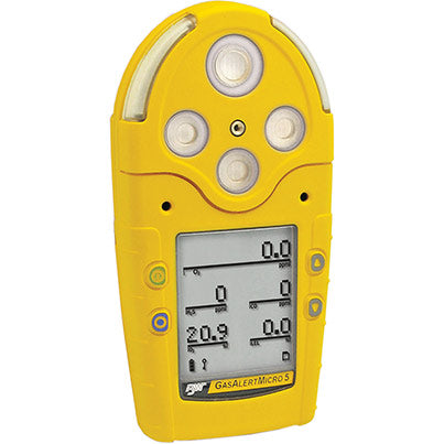 Honeywell GasAlertMicro 5 Multi-Gas Detector (H2S, CO, O2, SO2, % LEL)
