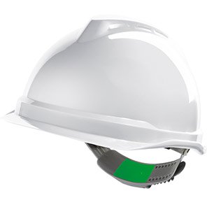 V-Gard 520 Unvented Reduced-Peak Push-Key Safety Helmet