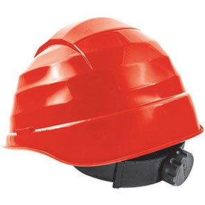 Rockman E6 Unvented HDPE Wheel-Ratchet Safety Helmet
