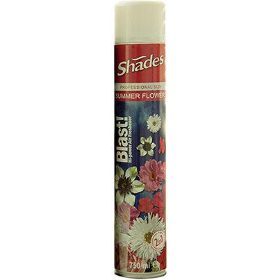 Shades Professional Blast Summer Flowers Air Freshener Spray 750ml